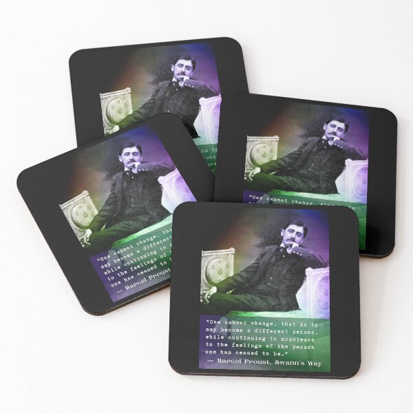 Item preview, Marcel Proust quote: One cannot change, that is to say become a different person... designed and sold by artbleed.
