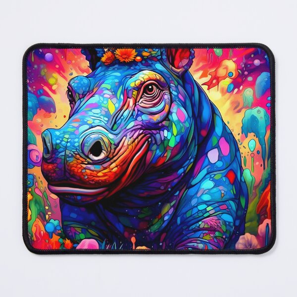 Item preview, Rainbow Hippo designed and sold by NRGArtwork.