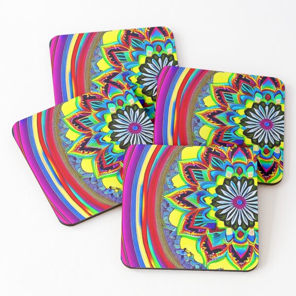 Item preview, Mandala with rainbow colors designed and sold by Earth Nature Creations.