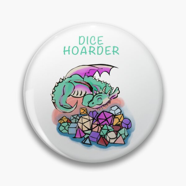 Item preview, Dice Hoarder - Little Dragon Pastel Rainbow  designed and sold by joannahliu.