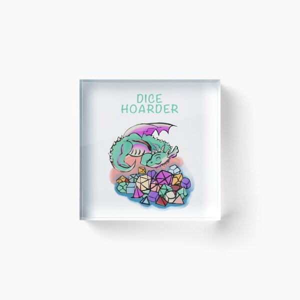 Item preview, Dice Hoarder - Little Dragon Pastel Rainbow  designed and sold by joannahliu.
