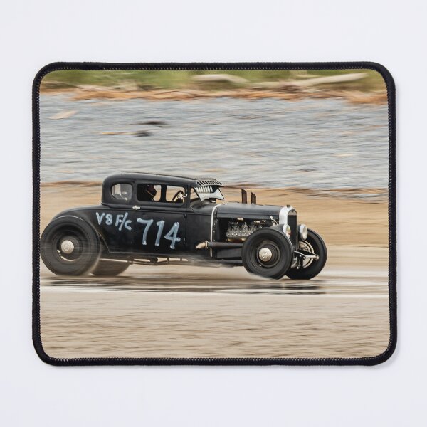 Item preview, 2023 VHRA Vintage Hot Rod 714: Captivating Photo of Classic Car Racing on the Iconic Pendine Sands of Pembrokshire, Wales designed and sold by stevehuggett.
