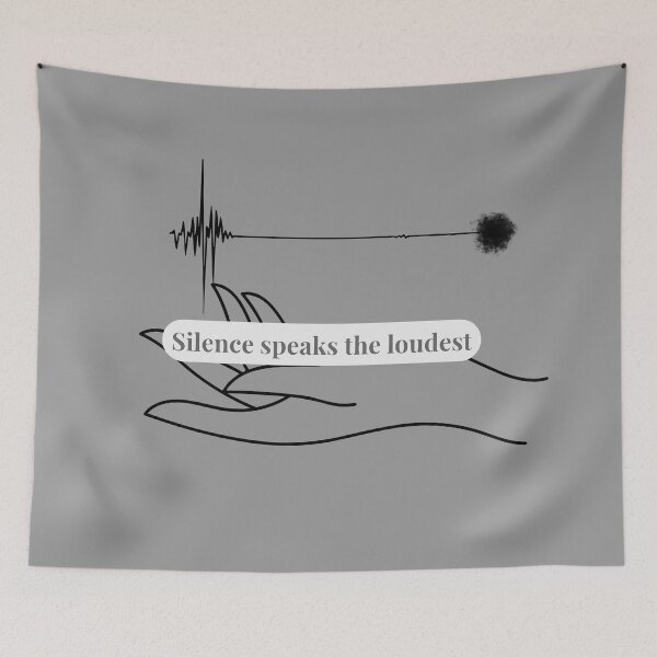 Item preview, Silence speaks the loudest designed and sold by Pickmash.