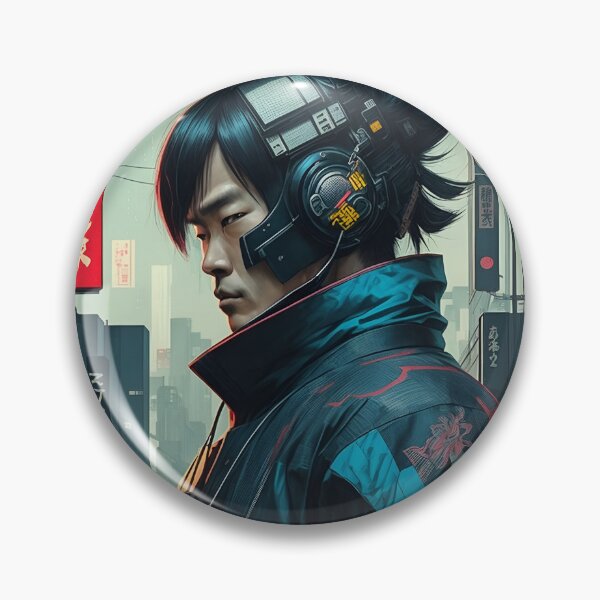 Artikelvorschau, Aika - Cyberpunk-Mann - LeiWeiss - entworfen und verkauft von LeiWeiss.