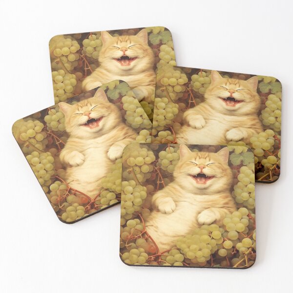 Item preview, Berrylicious Retro Whiskers: Kitschy Cats and Sweet Berries designed and sold by KittyStampedeCo.