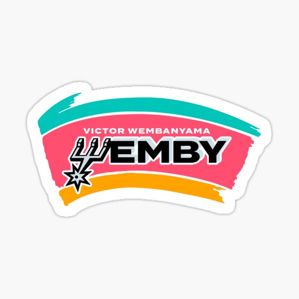 "WEMBY" Sticker for Sale by mtd-esigns | Redbubble
