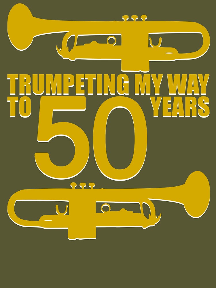 Trumpet Heartbeat Trumpet Player Band Gift' Men's 50/50 T-Shirt