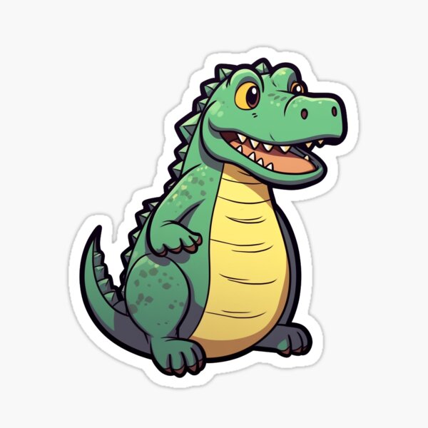 Artikel-Vorschau von Chompers / Grüner freundlicher Aligator / Animania, designt und verkauft von ArtificialFruit.