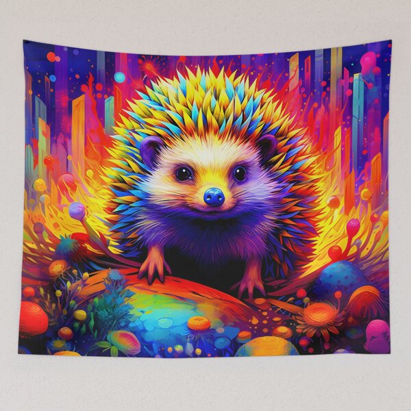 Item preview, Rainbow Hedgehog designed and sold by NRGArtwork.