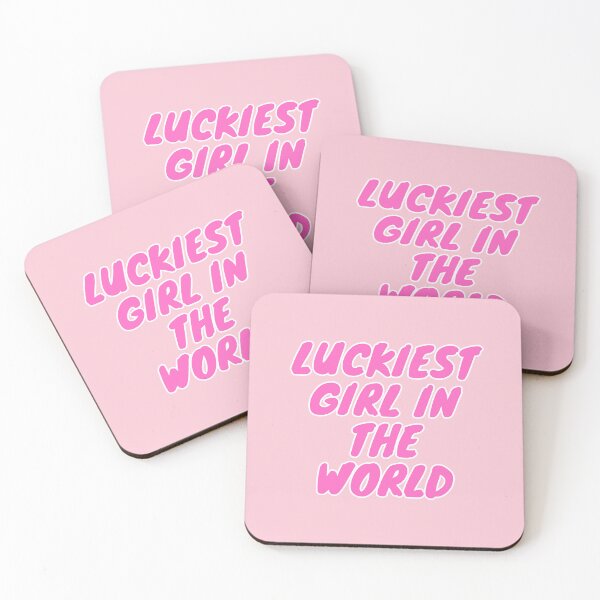 Item preview, Lucky Girl, Luckiest Girl, Lucky, Daily Affirmation, Pink designed and sold by Magic Love Art Print.
