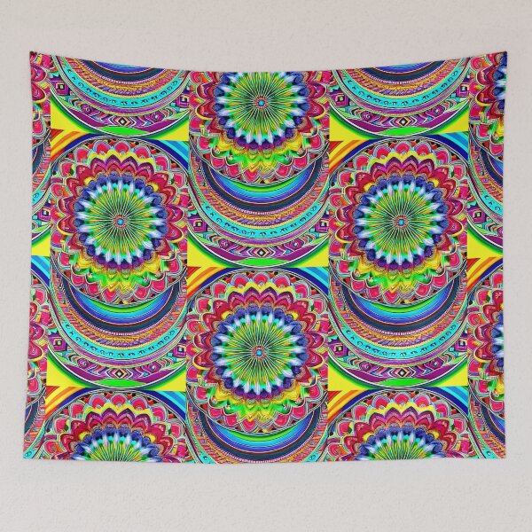 Item preview, Mandala with rainbow colors designed and sold by Earth Nature Creations.