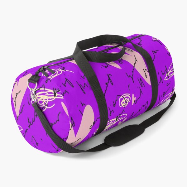 Item preview, Scribble heart hand written neon violet pattern designed and sold by Yana Mustafina | Boho Soulful Designs.