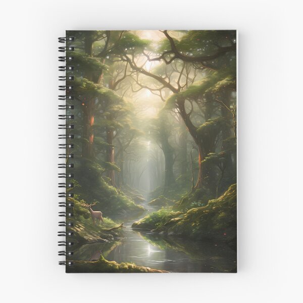 Item preview, The Enchantment of the Forest: A Realistic Portrait of a Magical World Amidst Majestic Trees and Natural Details designed and sold by InsaneLEDP.