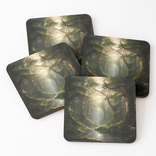 Item preview, The Enchantment of the Forest: A Realistic Portrait of a Magical World Amidst Majestic Trees and Natural Details designed and sold by InsaneLEDP.