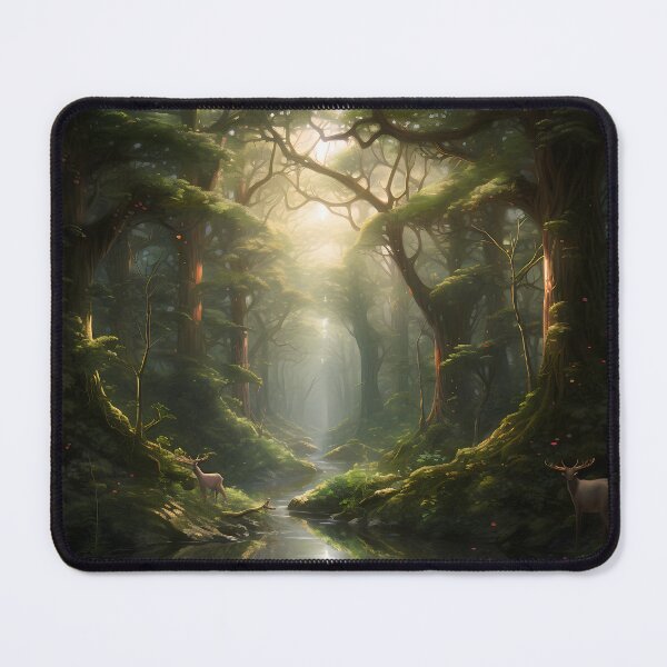 Item preview, The Enchantment of the Forest: A Realistic Portrait of a Magical World Amidst Majestic Trees and Natural Details designed and sold by InsaneLEDP.