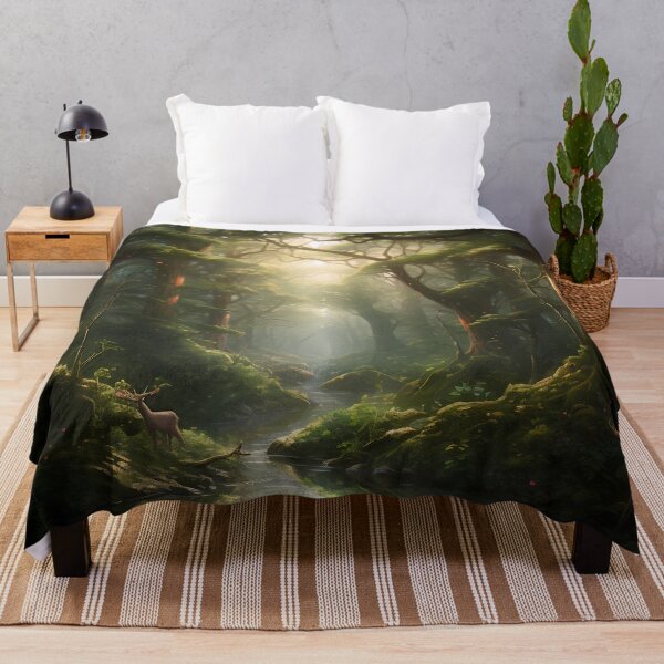 Item preview, The Enchantment of the Forest: A Realistic Portrait of a Magical World Amidst Majestic Trees and Natural Details designed and sold by InsaneLEDP.