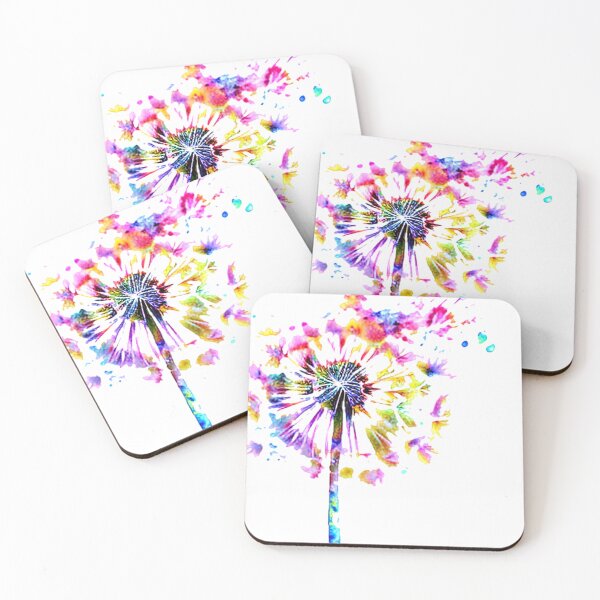 Item preview, Colorful dandelion splatter designed and sold by ibelieveimages.