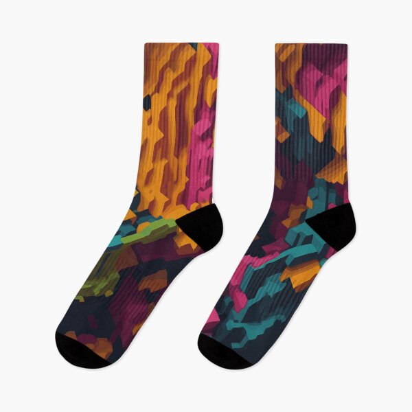 Item preview, Colorful Distortion: Holographic Glitch Digital Print designed and sold by safine7374.