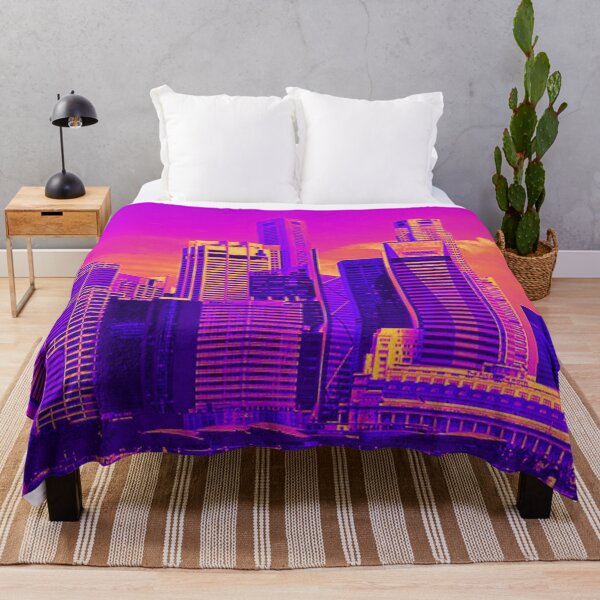 Item preview, Singapore City-Purple City Scape designed and sold by tomorrowsart.