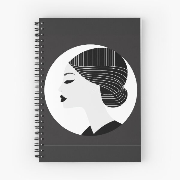 Item preview, Lady with bun line art designed and sold by AwesomeAiArt.