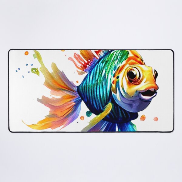 Item preview, Colorful splattered fish designed and sold by ibelieveimages.