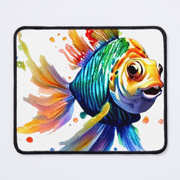 Item preview, Colorful splattered fish designed and sold by ibelieveimages.