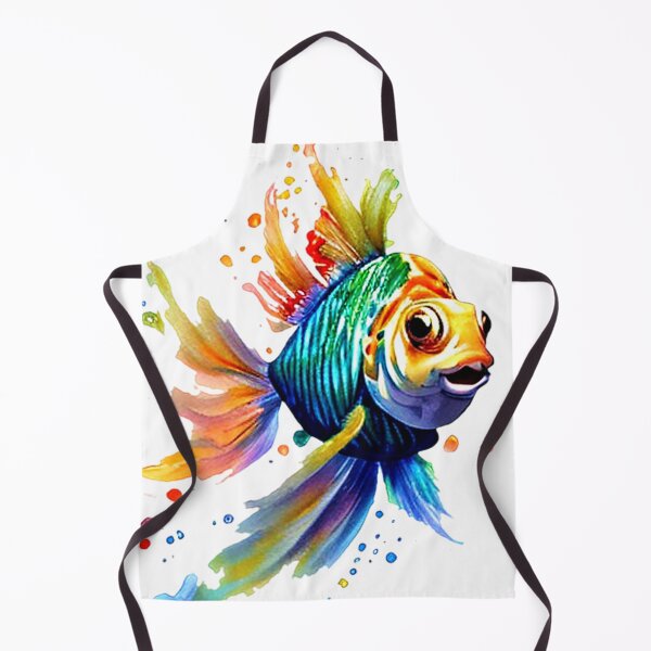Item preview, Colorful splattered fish designed and sold by ibelieveimages.