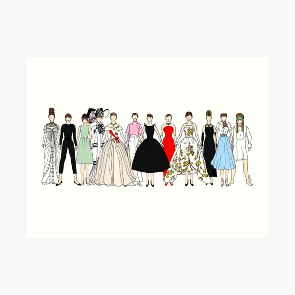Audrey Group Fashion Art Print