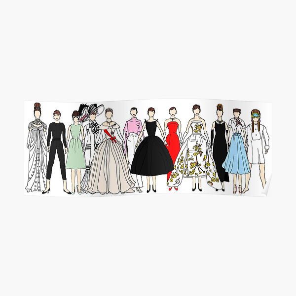 Audrey Group Fashion Poster