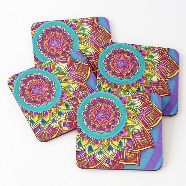 Item preview, Mandala with rainbow colors designed and sold by Earth Nature Creations.