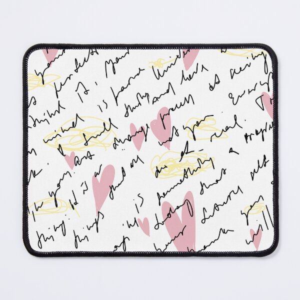 Item preview, Scribble pink heart hand written simple pattern designed and sold by Yana Mustafina | Boho Soulful Designs.