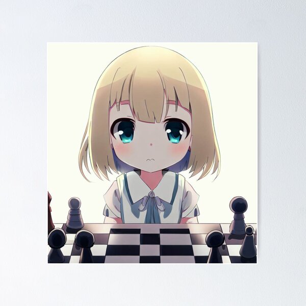 Hikaru nakamura playing chess. anime style