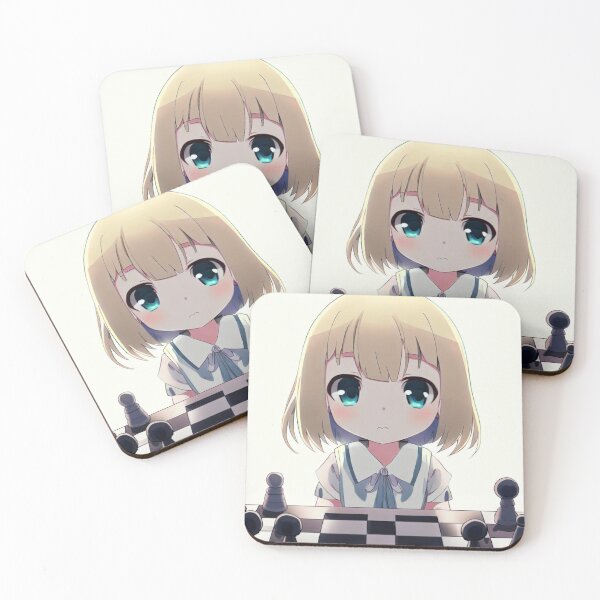 Artikelvorschau, Verängstigtes Anime-Mädchen, das Schach spielt entworfen und verkauft von Velmrok.