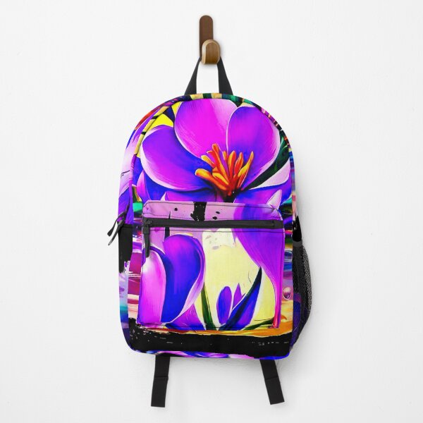Item preview, Street Art purple crocus (saffron) flowers designed and sold by NEUMANN ArtWear Boutique.