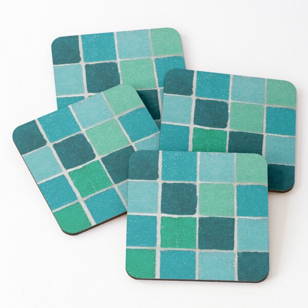 Item preview, Little Venetians in Light Blue and Green designed and sold by inkStyleMDQ.
