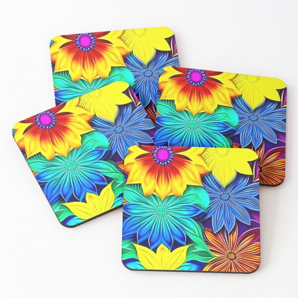 Item preview, Flower Mandala with rainbow colors designed and sold by Earth Nature Creations.