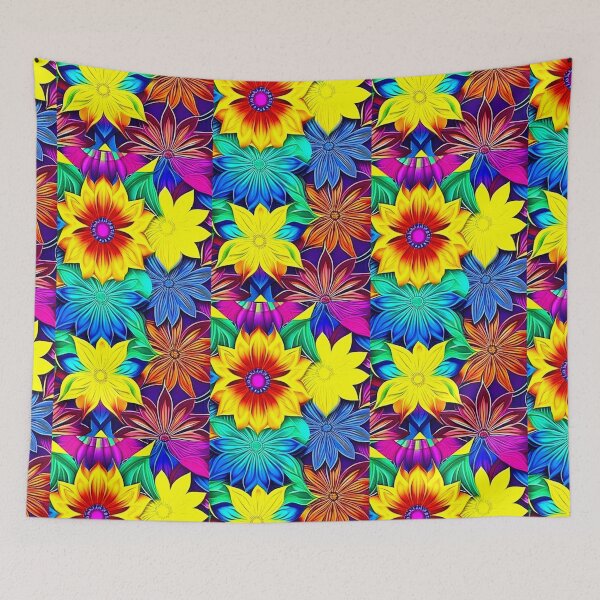 Item preview, Flower Mandala with rainbow colors designed and sold by Earth Nature Creations.