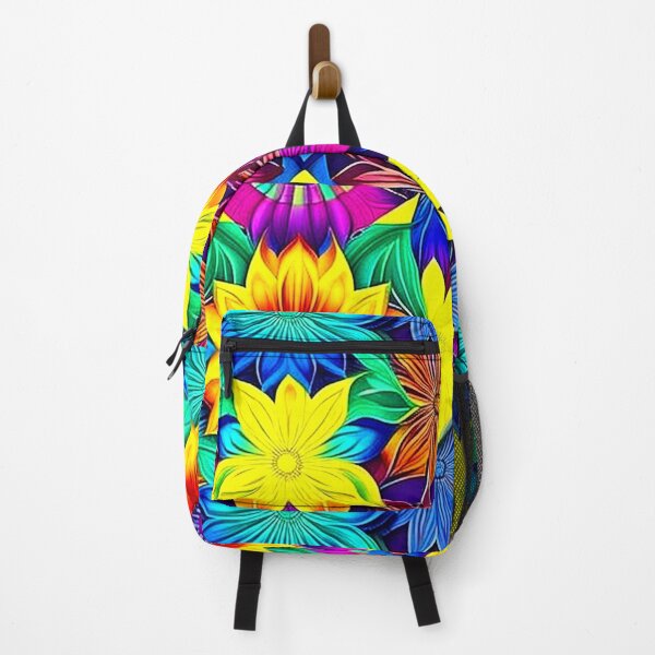 Item preview, Flower Mandala with rainbow colors designed and sold by Earth Nature Creations.