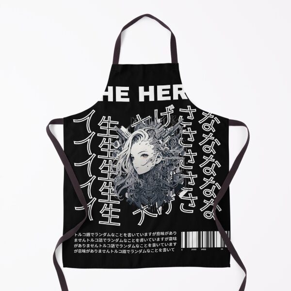Item preview, mech future black and white anime girl designed and sold by karpuz-design.