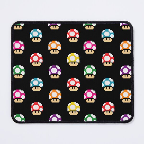 Item preview, Pixel Retro Mushrooms Pattern designed and sold by chicagocat80s.
