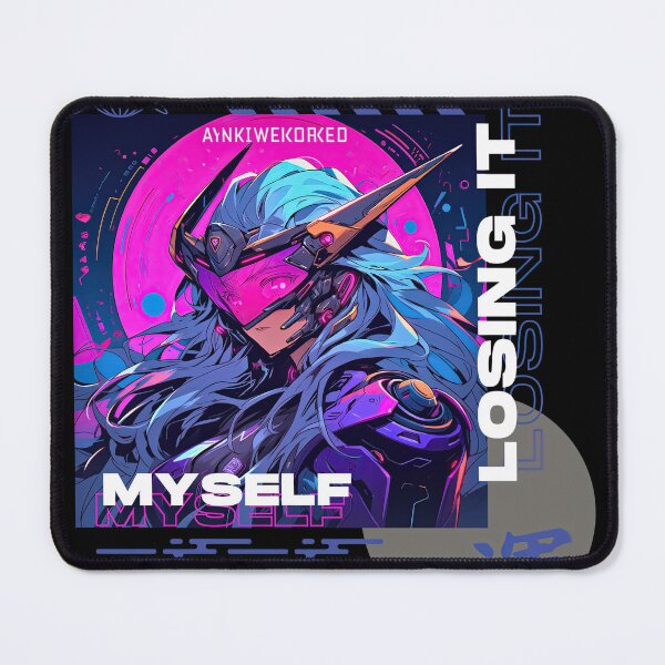 Item preview, losing it myself cyberpunk anime girl designed and sold by karpuz-design.