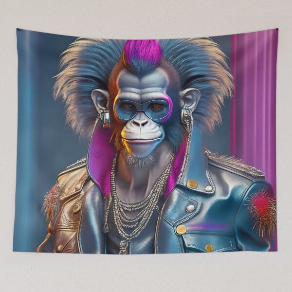 Item preview, Furry Fashionistas: Monkey Setting Trends in Human Clothing T Shirt designed and sold by artmanikin.