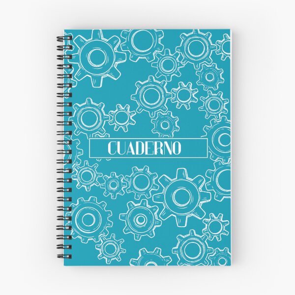 Item preview, Spanish Blue Gear Notebook designed and sold by Yesskathe.
