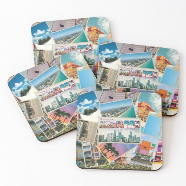 Item preview, Greetings from Miami in Florida Vintage style retro souvenir designed and sold by DeveloperProp0.