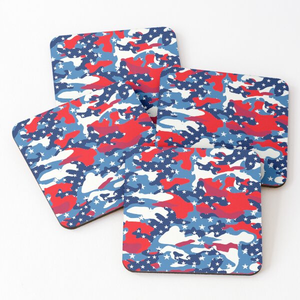Item preview, USA FLAG star Camo in Red, White, and Blue Urban Style Camo Texture - Repeating Tile Camouflage Pattern Digital Paper designed and sold by ChattanoogaTee.