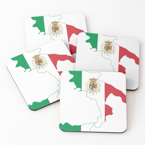 Item preview, Kingdom of the Two Sicilies Flag Map designed and sold by ShinGoukiSon.