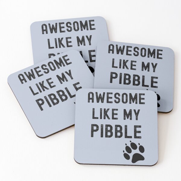 Item preview, Awesome Like My Pibble with Paw Pitbull Dog Breed Funny designed and sold by elvisg03.
