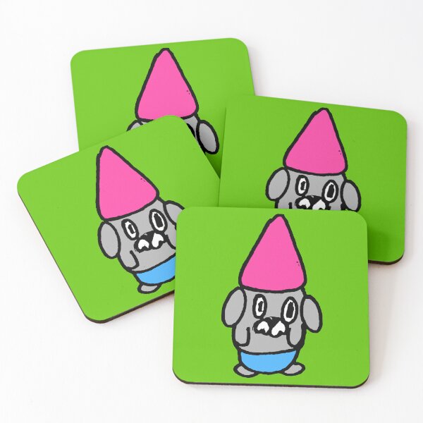 Item preview, gray old dog gnome with a pink hat and blue pants designed and sold by Michael Stewart.
