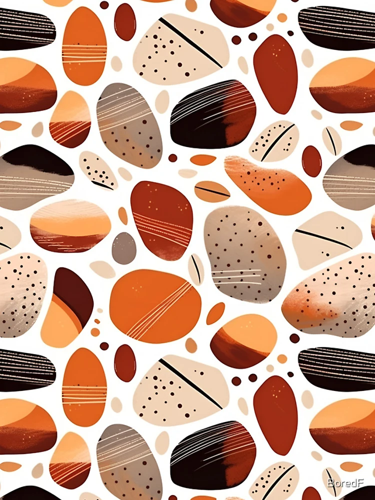 Thumbnail 4 of 4, Samsung Galaxy Phone Case, Boho Style Rocks | Minimalistic Boho Rocks | Minimal Rocks Pattern designed and sold by BoredF.