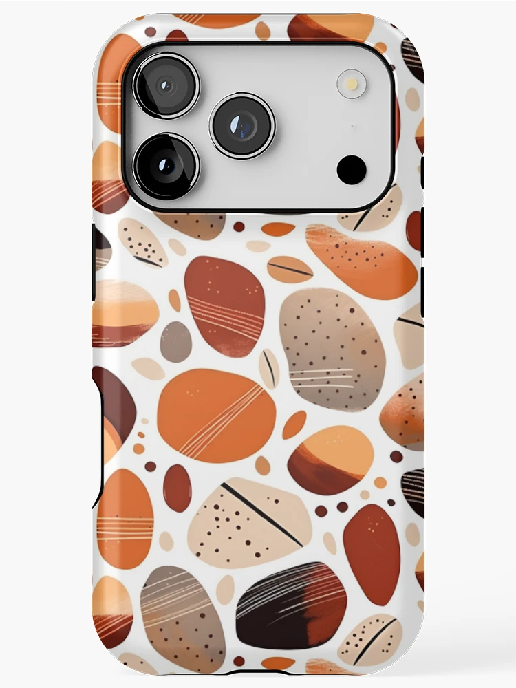 Thumbnail 1 of 4, iPhone Case, Boho Style Rocks | Minimalistic Boho Rocks | Minimal Rocks Pattern designed and sold by BoredF.